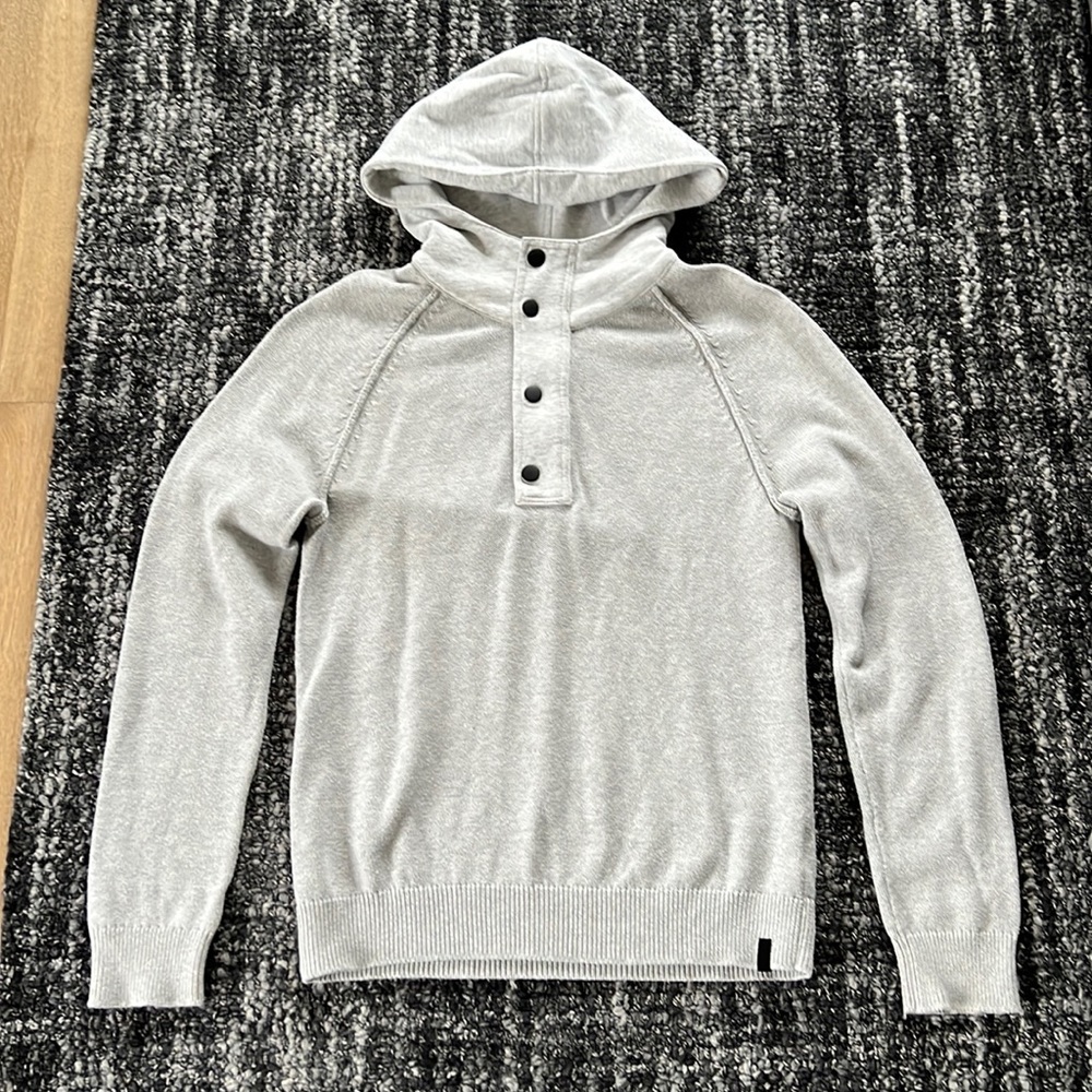 Express Men’s Preppy Button-Down Hoodie